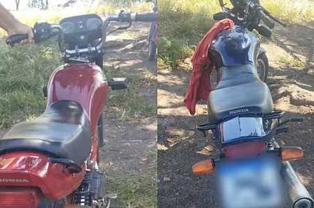 Jovem é preso e adolescente detido em prainha de Glicério com duas motos furtadas