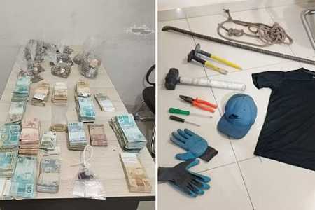 Homens são abordados com placa de carro irregular e polícia descobre série de furtos após invasão pelo telhado