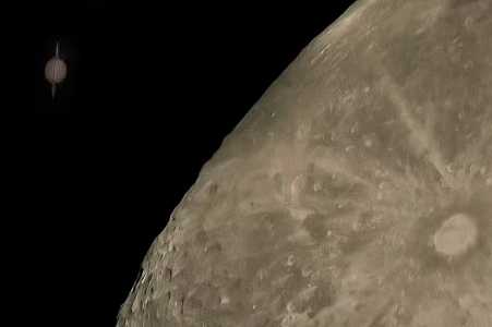 Eclipse diferente: astrônomo amador de Rio Preto registra ´encontro´ entre lua e Saturno