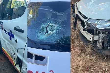 Após prisão de dupla que furtou ambulância e bateu em três veículos, pacientes de Rubinéia sofrem com deslocamentos