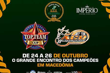 Festa do Peão de Macedônia Promove Encontro dos Campeões entre ACR e Top Team Cup