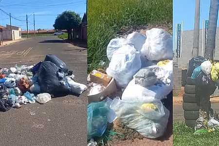 Caminhões quebram e deixam moradores sem coleta de lixo em Birigui