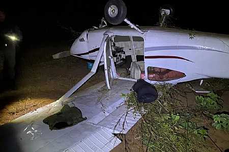 Piloto de aeronave que fez pouso forçado com 300 quilos de cocaína é preso pela PF