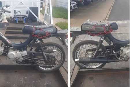 Homem é preso em Estrela d’Oeste com motoneta montada e sinalização adulterada