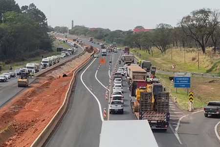 Nova fase de obras na Rodovia Washington Luís começa neste sábado na região de Rio Preto; veja como fica o trânsito