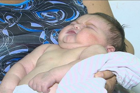Menina nasce com mais de 5kg em Ouro Preto do Oeste, RO