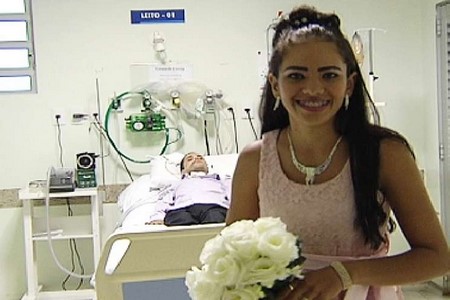 Noiva se casa na UTI após noivo sofrer acidente em Votuporanga, SP