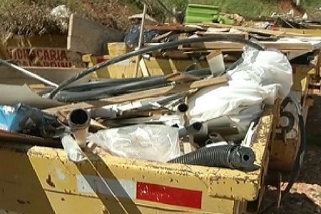 Empresas de caçamba protestam em Fernandópolis por falta de aterro