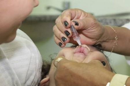 Vacinação contra poliomielite é prorrogada até 21 de junho
